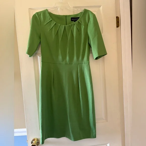 connected apparel green dress Connected Apparel Asymmetrical Floor Length Chiffon Dress main image 0
